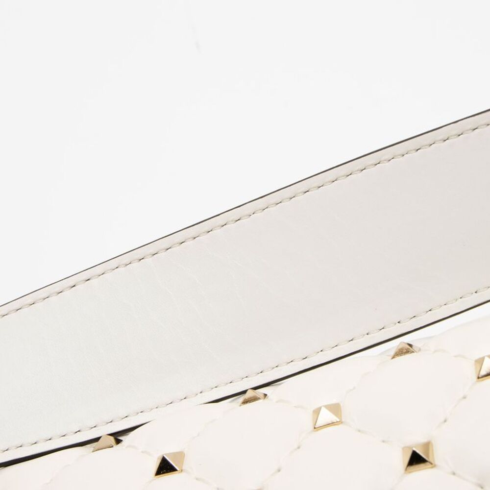 Valentino Calfskin Rockstud Spike Up Top Handle - Picture 11 of 12